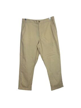 TRR Casual Pant Elastic Waist Mens XL Beige New Pull On Comfortable